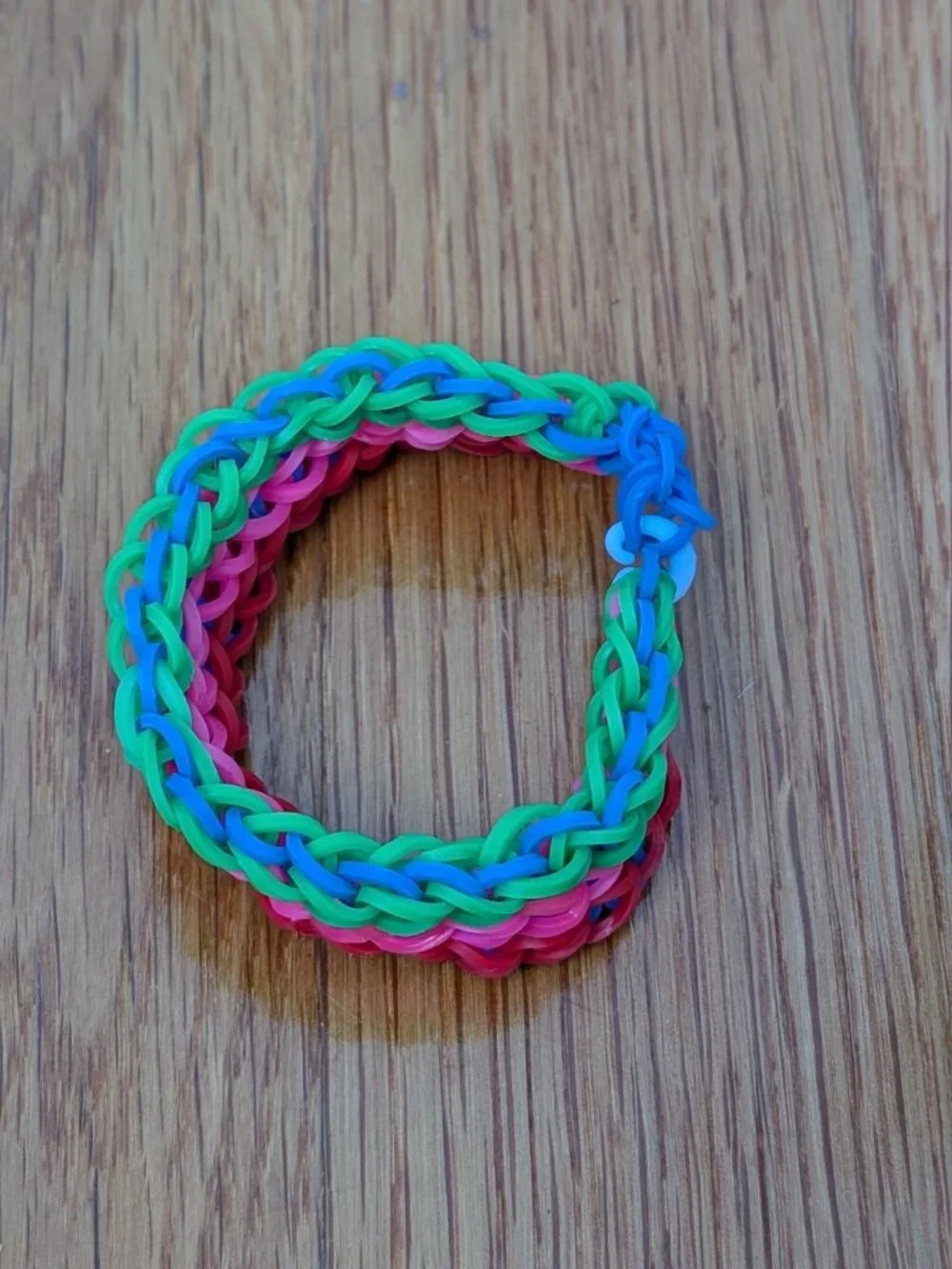 (3) Handmade Rainbow Loom Bracelets, Starburst, Triple Single & Geometric